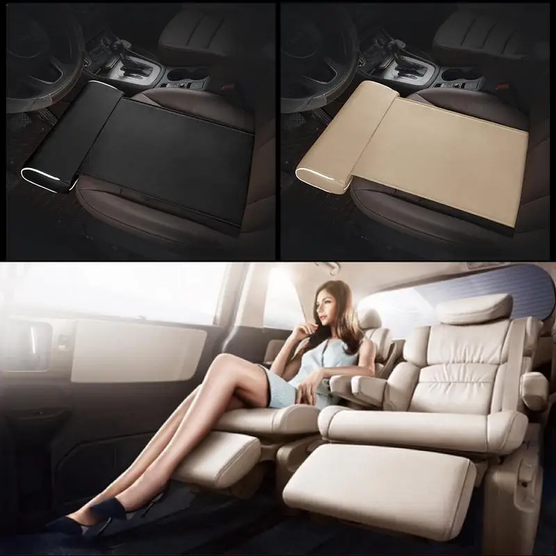 

Universal Foot Support Leg Rest Support Longer Car Seat Cushion Leather Leg Cushion Knee Pad Thigh Support