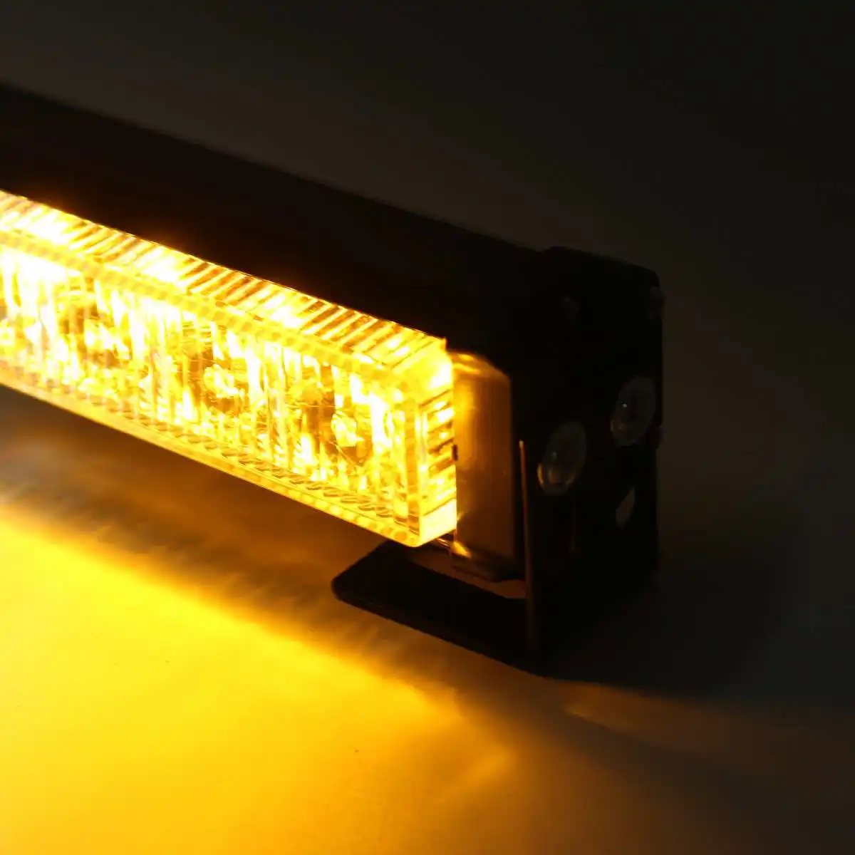 Autoleader Universal 12V 28LED Car Warning Light Bar Flash Strobe Lamp Amber&White Emergency Beacon Car Lights Signal Lamp