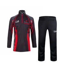 Летний Мужской Быстросохнущий дышащий рыболовный костюм с длинными рукавами солнцезащитный крем рубашки и брюки для пешего туризма Велоспорт одежда для активного отдыха