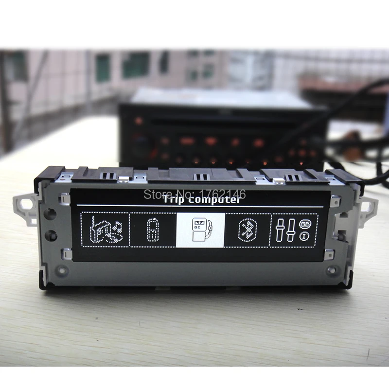 

(6pin) Original White Screen Monitor Support air conditioning display USB optional English & French for Peugeot Citroen 6pin