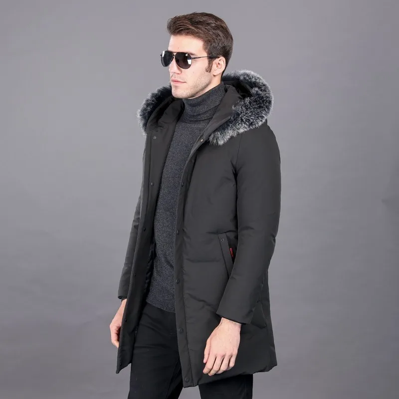 Новая зимняя длинная мужская куртка размера плюс 8XL 7XL 6XL модное классическое