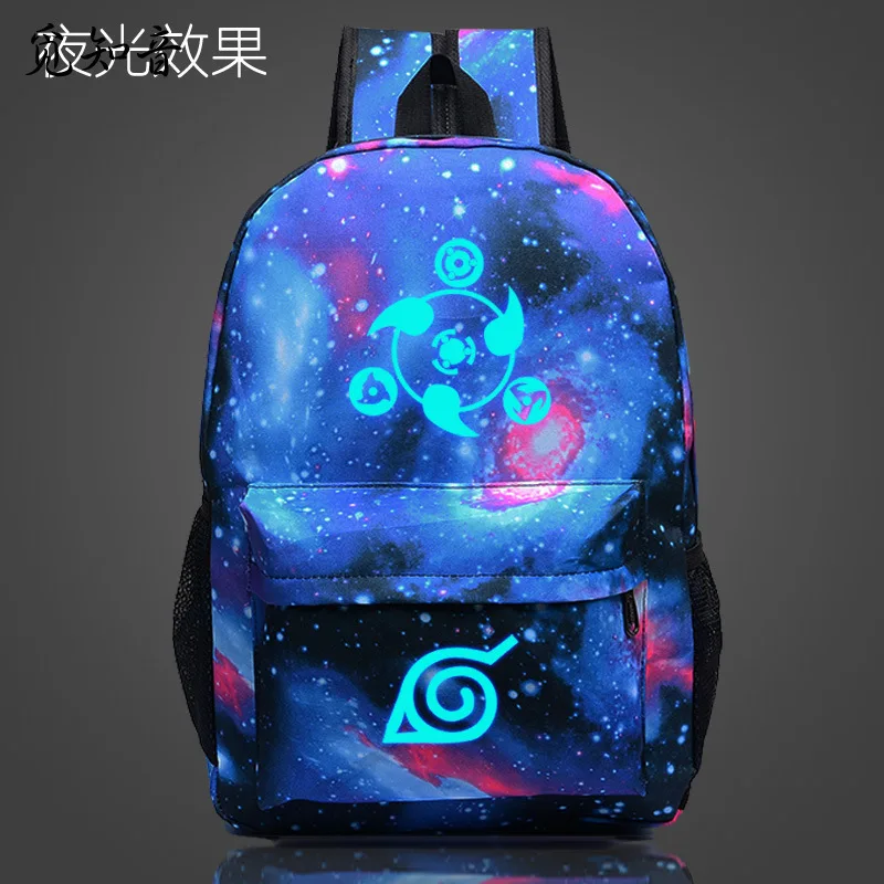 

Hot Naruto Luminous Rucksack Hokage School Travel Laptop Bag For Teenagers Japanese Anime Canvas Backpack Bolsas Mochila Escolar