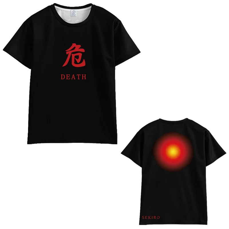 2019Hot Game Sekiro Shadows Die Twice Fashion Cosplay T shirt Men Women Short Sleeve Summer