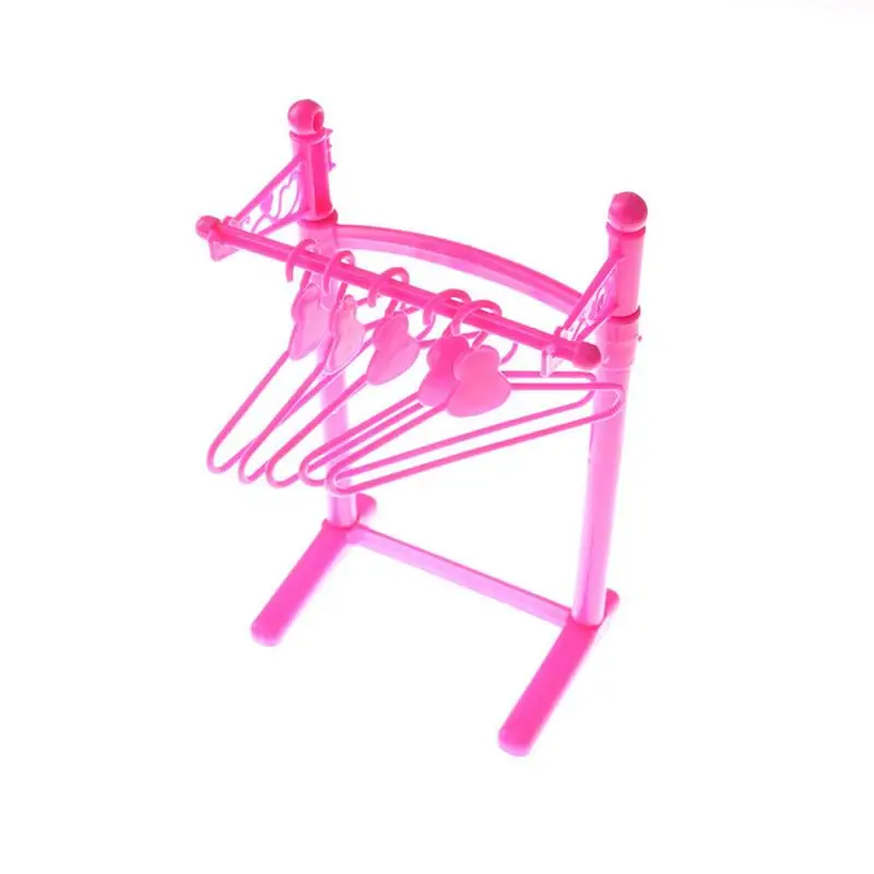 Cute Mini Pink Plastic Storage Holder Baby Doll Toy Accessories