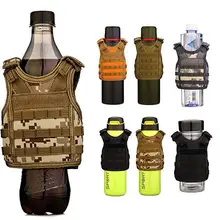 Многоцелевой тактический жилет для пива военный жилет Molle миниатюрный чехол для бутылки вина жилет охладитель напитков регулируемый плечевой ремень