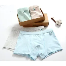 Г. Распродажа, новинка,, высококачественные хлопковые трусы-боксеры для мальчиков детское нижнее белье однотонное От 2 до 16 лет для подростков, 4 шт./лот