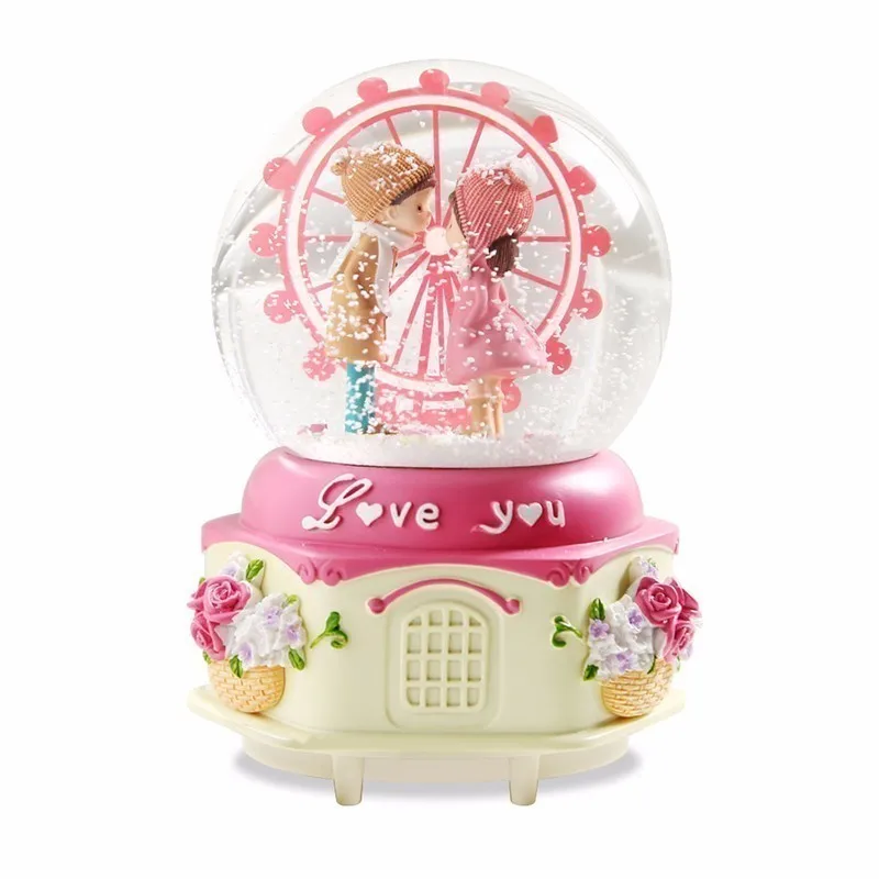 

Gift For Girlfriend Musical Madera La Land Musicale Carrossel Muziek Snow Ball Boite A Musique Carousel Caja De Musica Music Box