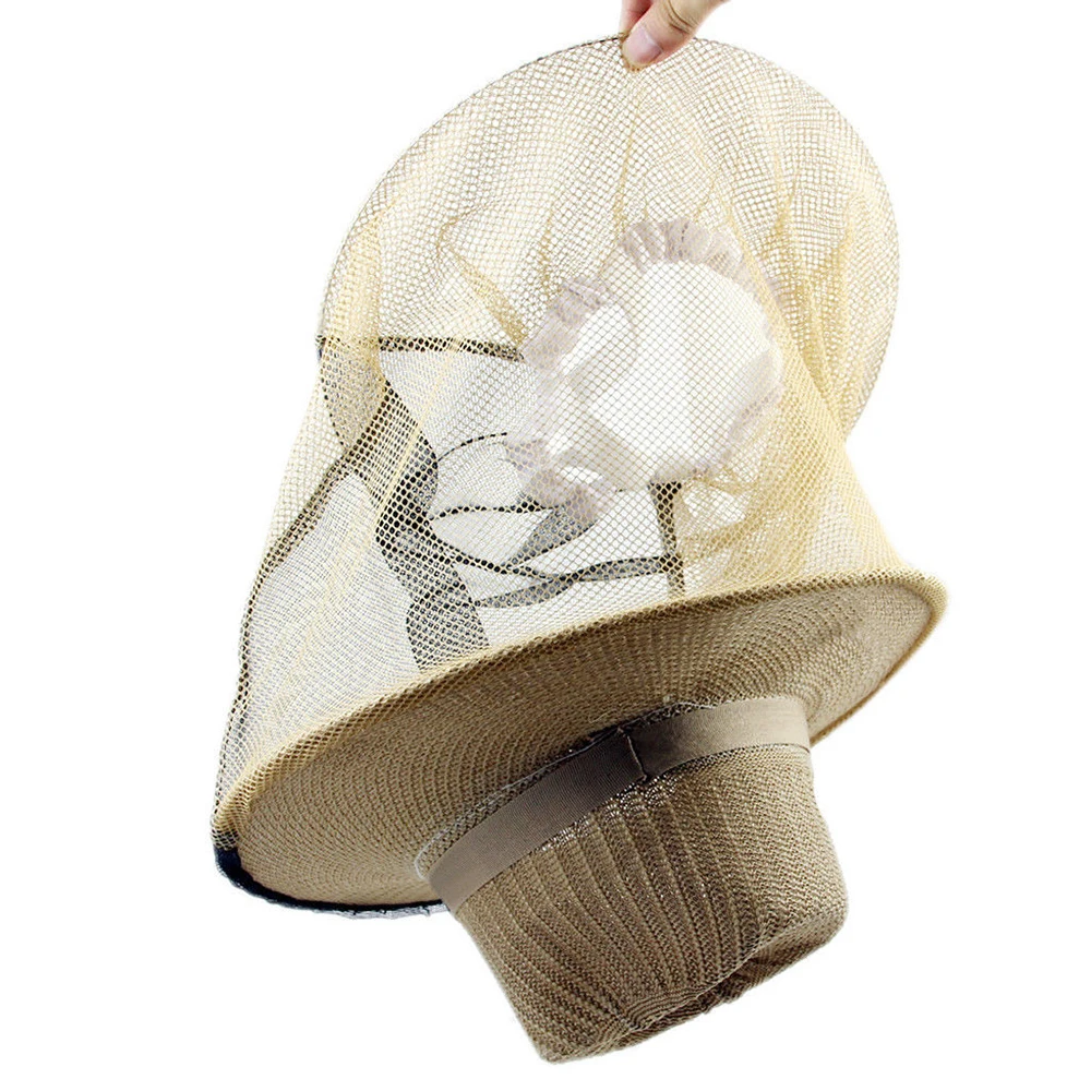 Портативная Москитная пчелиная маска из сетки, наружная Защитная крышка для головы, вуаль для лица и шеи, шляпа пчеловода, садовый инструмент, новинка
