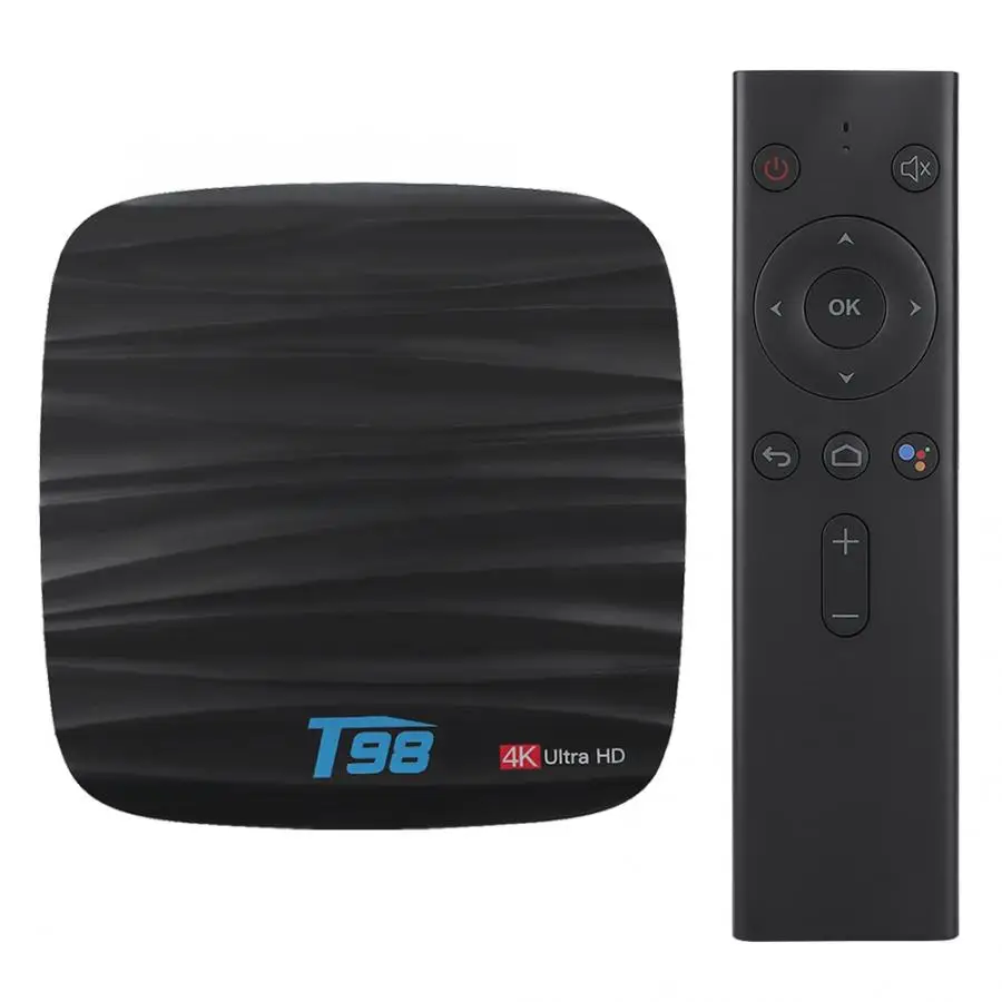 

T98 H6 2+16G Quad Core Smart TV Set Top Box for Android 8.1 110-240V US EU UK AU Plug smart android tv box