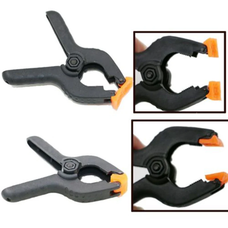  6 PC/Set Tools Hard Plastic Woodworking Grip 2inch Toggle Clamps Spring Clip Lot