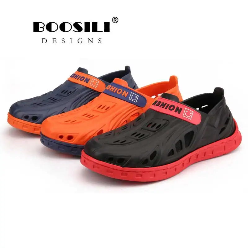 Mens Sale Real Brand Fashion Sandals 2019 Eva Clogs Swimming Shoes Men Croc Band Summer Water Black White Air Beach Garden Shoe