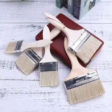 5 шт./компл. профессиональная прочная утолщенная Высококачественная деревянная ручка Щетина Щетка для домашнего использования Touchup живопись барбекю