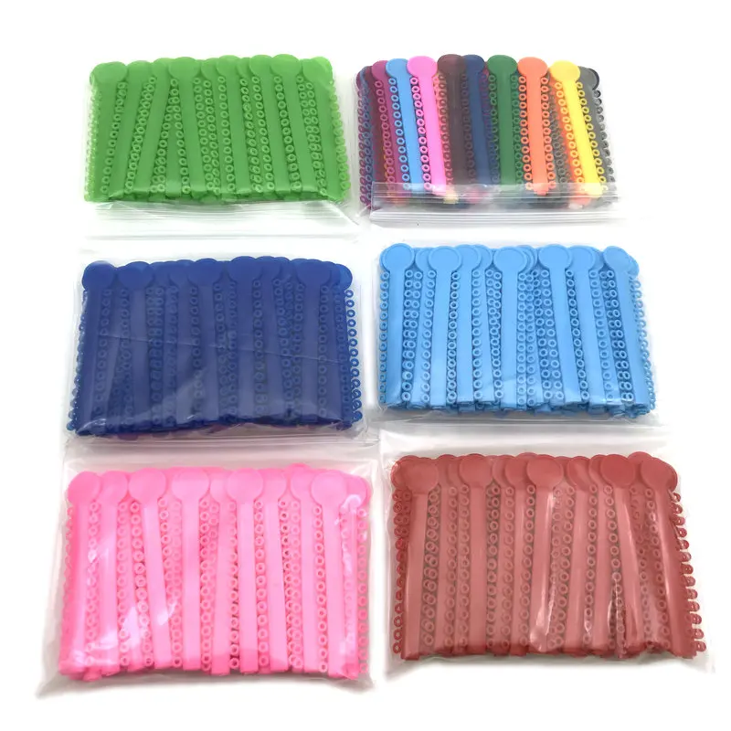 40pcs Dental Orthodontic Ligature Ties Elastic Rubber Bands Tools