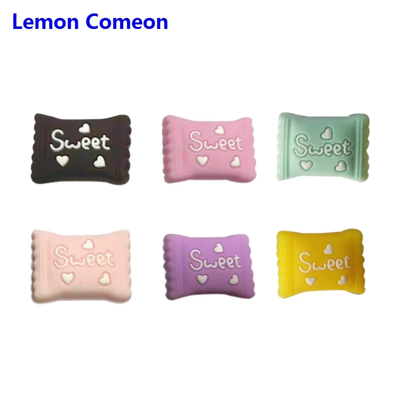 5 шт. силиконовые бусины для сладких конфет Lemon Comeon детские зубы без БФА игрушка