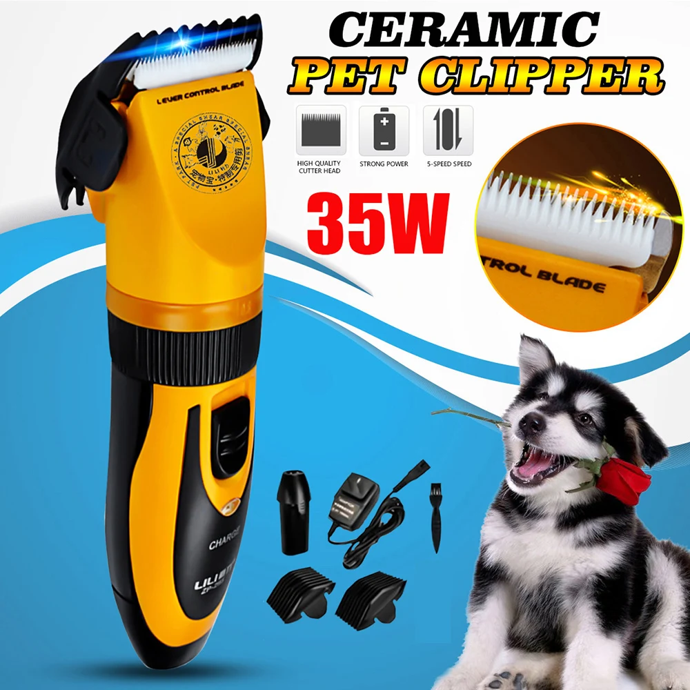 

35W Electric Scissors Professional Pet Hair Trimmer Animals Grooming Clipper Dog Hair Trimmer Cutter Set