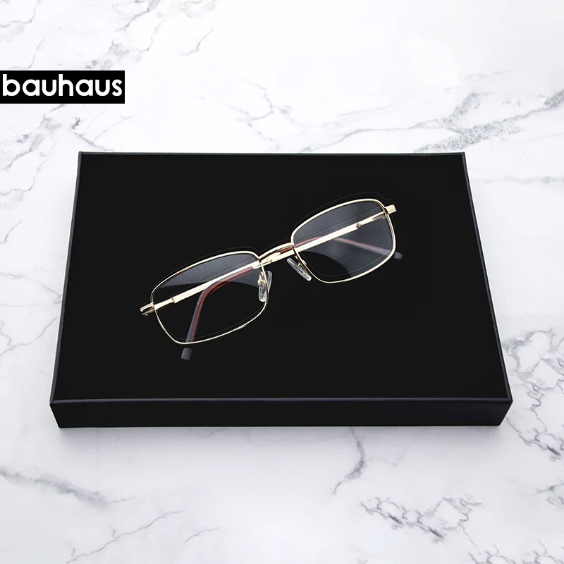 

Bauhaus Metal Sunglasses Men Women Vintage Small Rectangle Glasses Female Retro Glasses