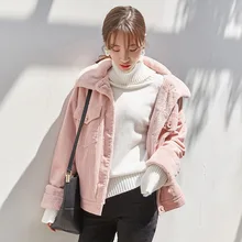 Прямые продажи Регулярные Полный Jaqueta Feminina Casaco куртка с капюшоном Добавить шерстяная куртка новинка; для женщин Осень/Зима Свободные Повседневное