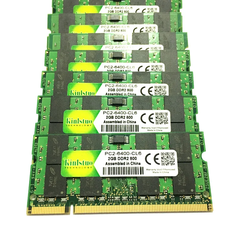 Kinlstuo جديد الكباش DDR2 2 جيجابايت 800 ميجا هرتز PC 6400 الذاكرة 200pin SODIMM ddr2 2 جيجابايت 667 ميجا هرتز PC5300 كامل متوافق لأجهزة الكمبيوتر المحمول Kinlstuo جديد الكباش DDR2 2 جيجابايت 800 ميجا هرتز PC 6400 الذاكرة 200pin SODIMM ddr2 2 جيجابايت 667 ميجا هرتز PC5300 كامل متوافق لأجهزة الكمبيوتر المحمول