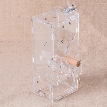 

1pc Clear Acrylic Seed No Mess Bird Feeder Parrot Canary Feeding Accessories Cockatiel Finch Tidy Toys