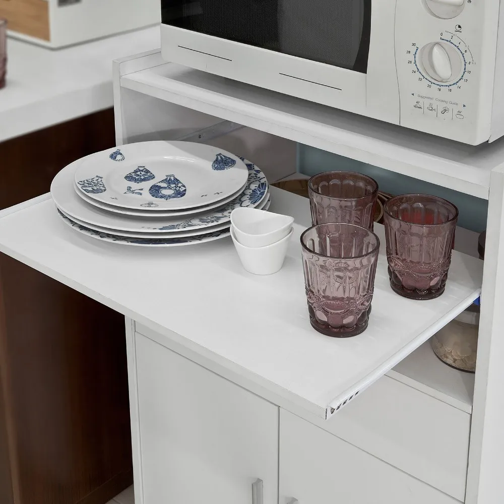 Home & Kitchen Microwave Shelf Kitchen Unit SoBuy® FSB09W