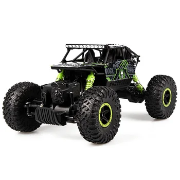 

1:18 Scale 2.4GHz Wireless Remote Control Toy RC Climbing Car 4.8V 700mAh Double Brushed Motor Four-Wheel Drive RC Off Road Car