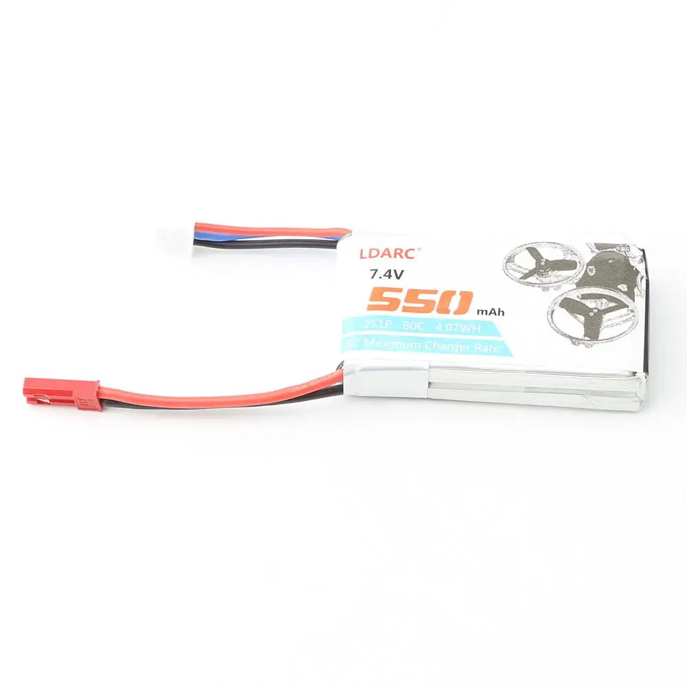 4 шт. LDARC 550 мАч 2S 7 В 80C/160C Lipo батарея JST Plug Micro aircraft Mini Quadcopter FPV Racing Drone babyhawk|Детали и