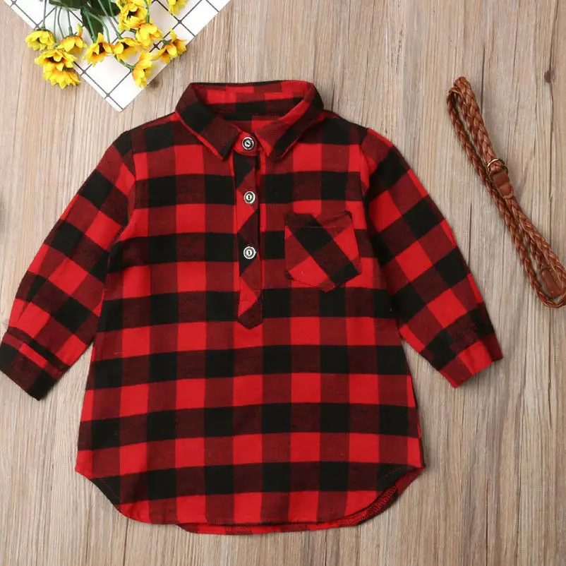 Newborn Toddler Baby Girls Dress Princess Dress Red Plaid Shirt Dress with Belt Outfits Baby Girls Dress Newborn Toddler Baby Girls Dress Princess Dress Red Plaid Shirt Dress with Belt Outfits Baby Girls Dress