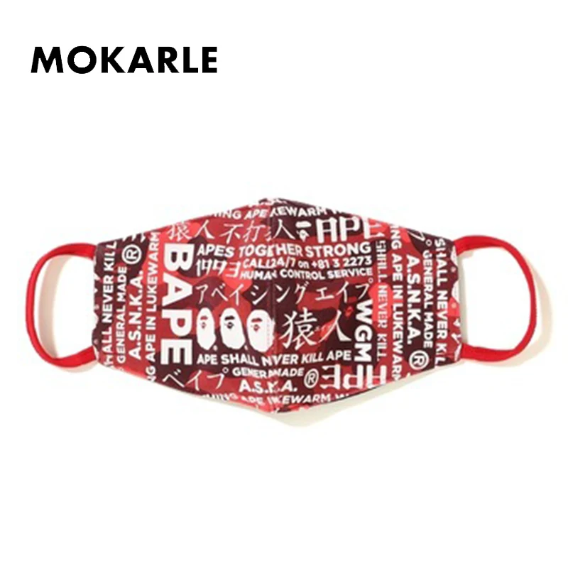 

Fashion Unisex Mask On Mouth Personality Graffiti Shark Mouth Mask Covers Windproof Masque Anti Pollution Cool Breathing Mask