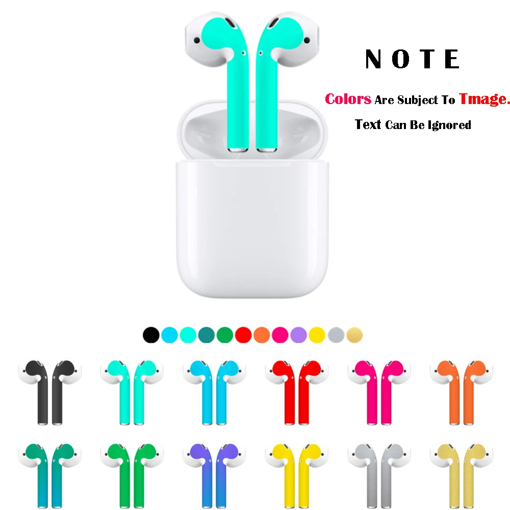 Дропшиппинг тонкая кожа Наклейка для Apple Airpods Air Pods наушники наклейка Наушники Аксессуары