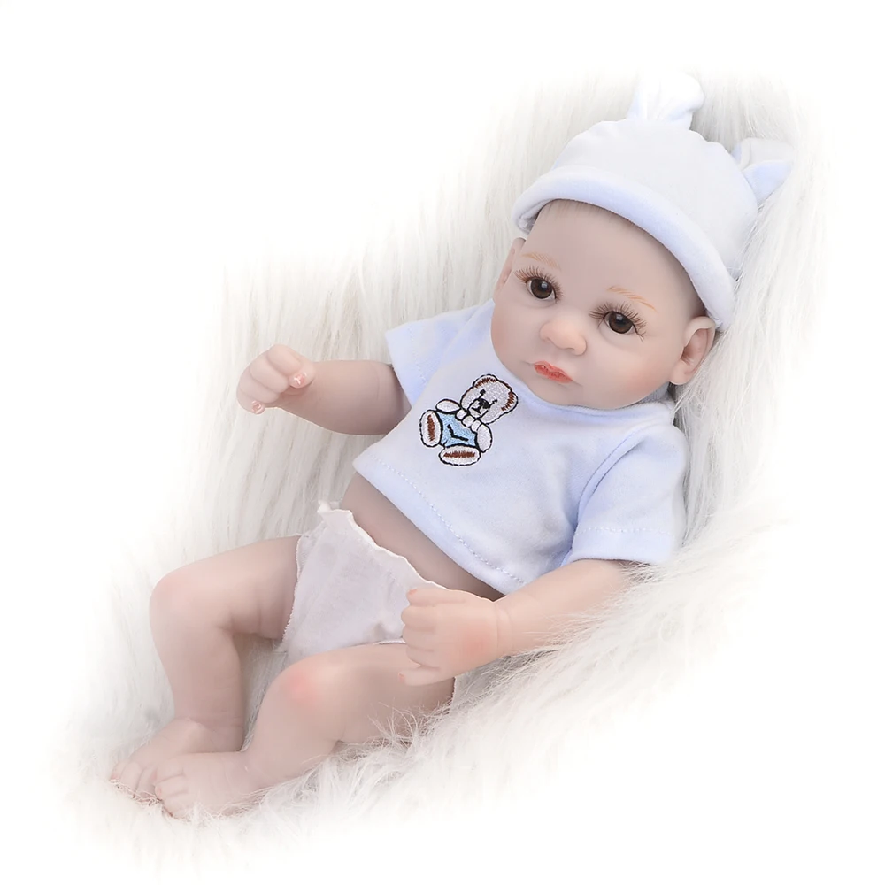 

KEIUMI 11inch/ 26cm Newborn Full Silicone Boneca Reborn Doll bebe Reborn Baby Doll Christmas Toys for Girls