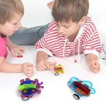 Мультфильм Божья коровка Краб бабочка пчела насекомое инерция автомобиль Обучающие игрушки Монтессори для детей подарок