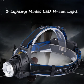 

Headlamp DC3.7V 10W LED Headlight 3 Lighting Effects Modes Portable Flexible for Hiking Cycling Riding Climbing Camping Fishing