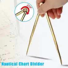 168 мм Портативный без ржавчины морской диаграммы прямой разделитель Твердый латунный морской разделительный инструмент-Компас для архитектурных морских навигации