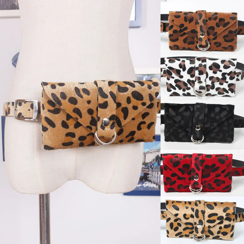 Модная леопардовая поясная сумка на пояс сумка дорожная сумка женская маленькая сумочка на пояс