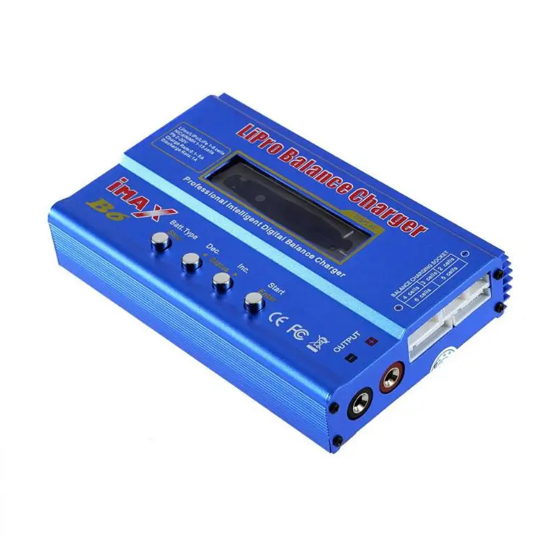 

iMAX B6 80W 6A Battery Charger Lipo NiMh Li-ion Ni-Cd Digital for RC Helicopter Aircraft Balance Charger Discharger Adapter