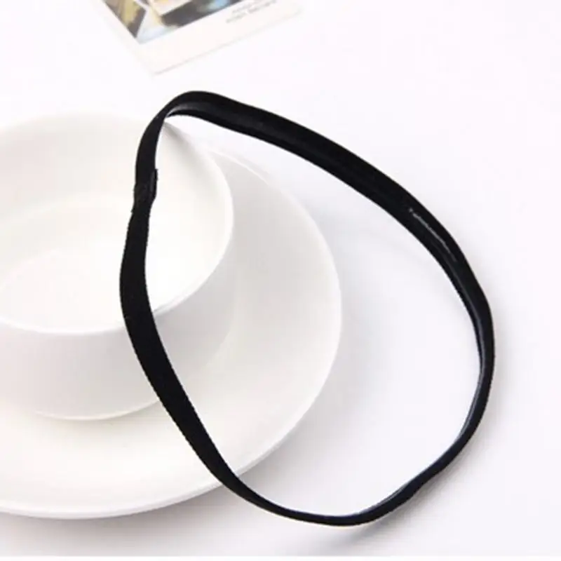 

Popular Elastic Rope Candy Color Running Yoga Headband Football Non-Slip Hair Accessories Sports Yoga Hair Band Headband