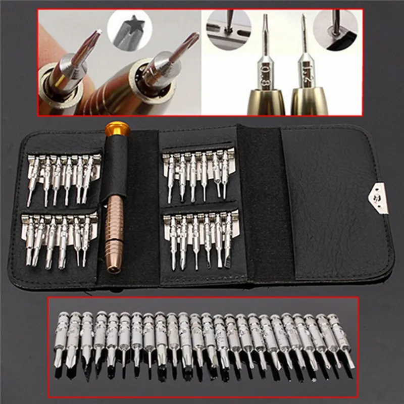 

DANIU 25 in 1 Multi-purpose Precision Screwdriver Wallet Set Repairtools