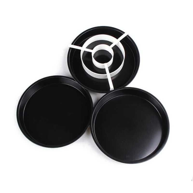 

9 Inch Non-Stick Baking Pan Tin Divider Set 4Pc/Set 3 Baking Cake Pan With 1x Cake Grid Pizza Pan Kitchen Tool Diy Bakeware To
