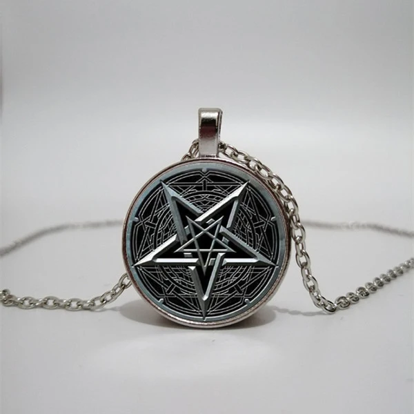 Wiccan плетеное ожерелье из стекла для мужчин и женщин ювелирные изделия с