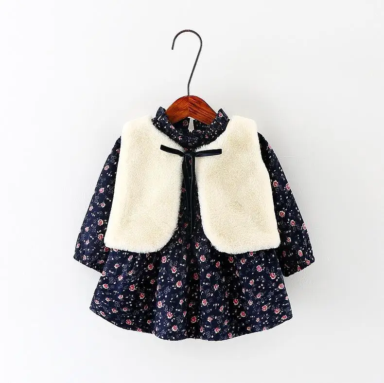 Зимние пальто для девочек с капюшон натуральным мехом теплые детские осенние и
