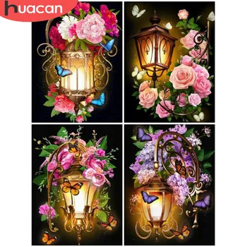

HUACAN 5d DIY Diamond Painting Flower Full Square Diamond Embroidery Rhinestone Picture Diamond Mosaic Painting With Diamond