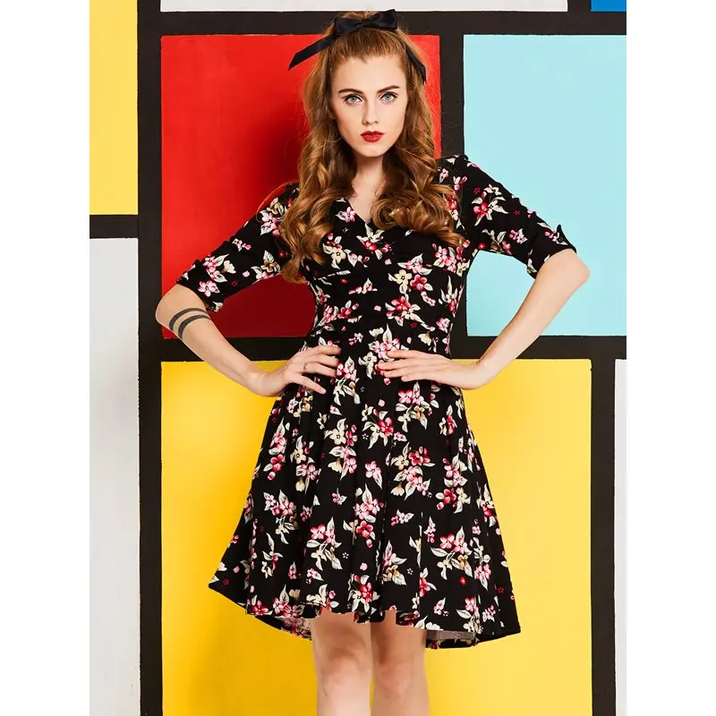 retro mini aline dress