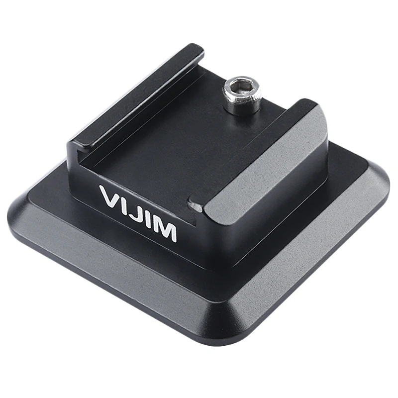 

Vijim Vk-1 Quick Plate Cold Shoe Adapter Flash Shoe Mount Bracket, With 1/4 inch For Tripod Metal Accessories For Camera Dslr