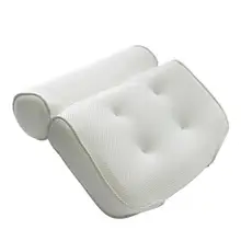 3D сетка утолщенная подушка для ванной мягкая спа подголовник подушка для ванной со спинкой присоска подушка для шеи аксессуары для ванной комнаты
