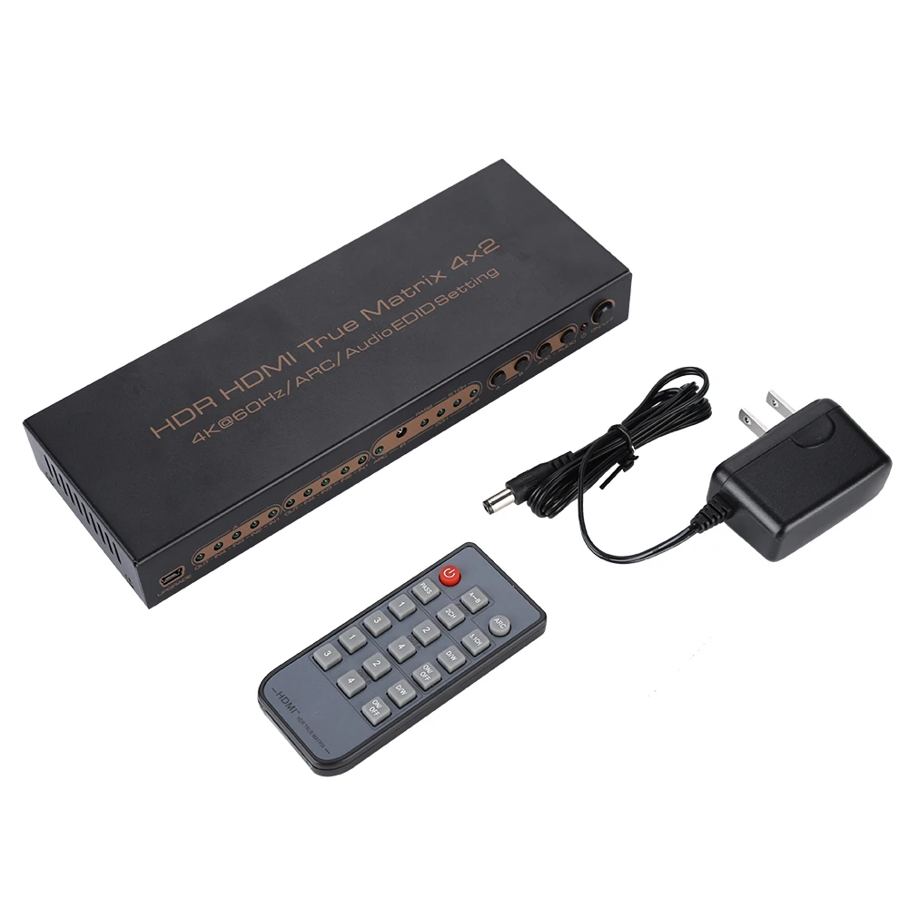 

100-240V 4x2 4K 60Hz HDMI Multi-Viewer Screen Seamless Switcher(US PLUG)