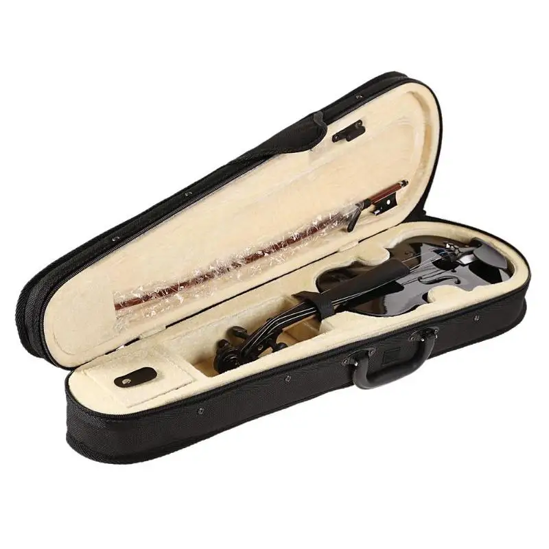

1/8 Size Gloss Natural Acoustic Violin Fiddle Cover Fiddle Box Storage Bag Violin Accessories Musical Instrument For Beginner