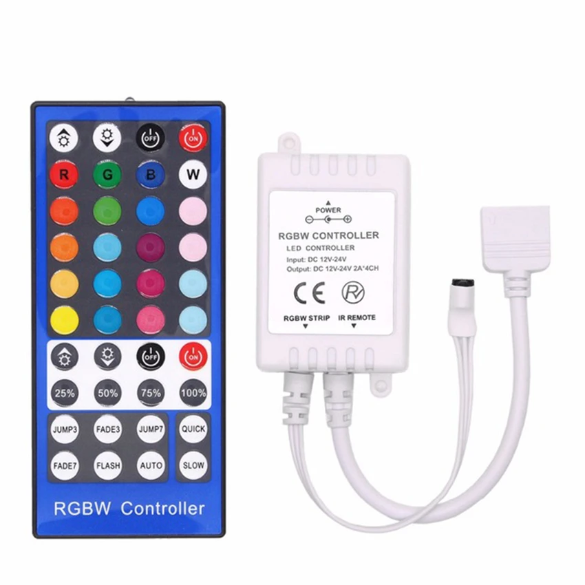 

Conntroller 40Key Strip RGBW/RGBWW SMD 5050 LED Strip Light DC 12V 24V IR Infrared Remote Controller Dimmer 20 Colors
