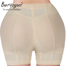 Burvogue трусы для коррекции фигуры, женское дышащее нижнее белье, трусики для подтягивания ягодиц, накладки на бедра, короткие трусики для контроля