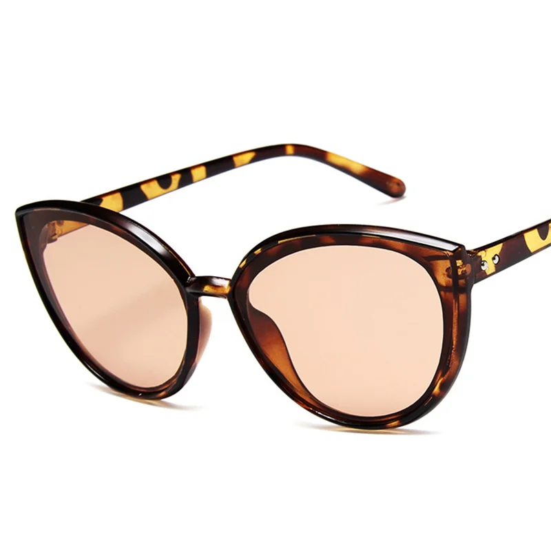 

OULYLAN Fashion Cat Eye Sunglasses Women Brand Designer Vintage Trend Sun glasses Ladies Light Plastic Frame Colorful Glasses