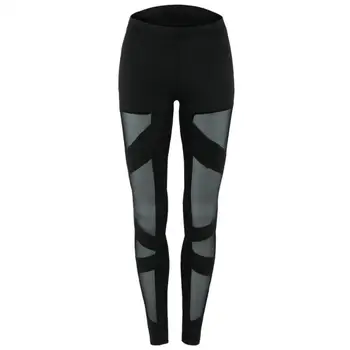 

Women Mesh Legging Long Pants Female Sports Leggings Slim Fit Workout Fitness See Through High Elasticity Mesh Exercise Trousers